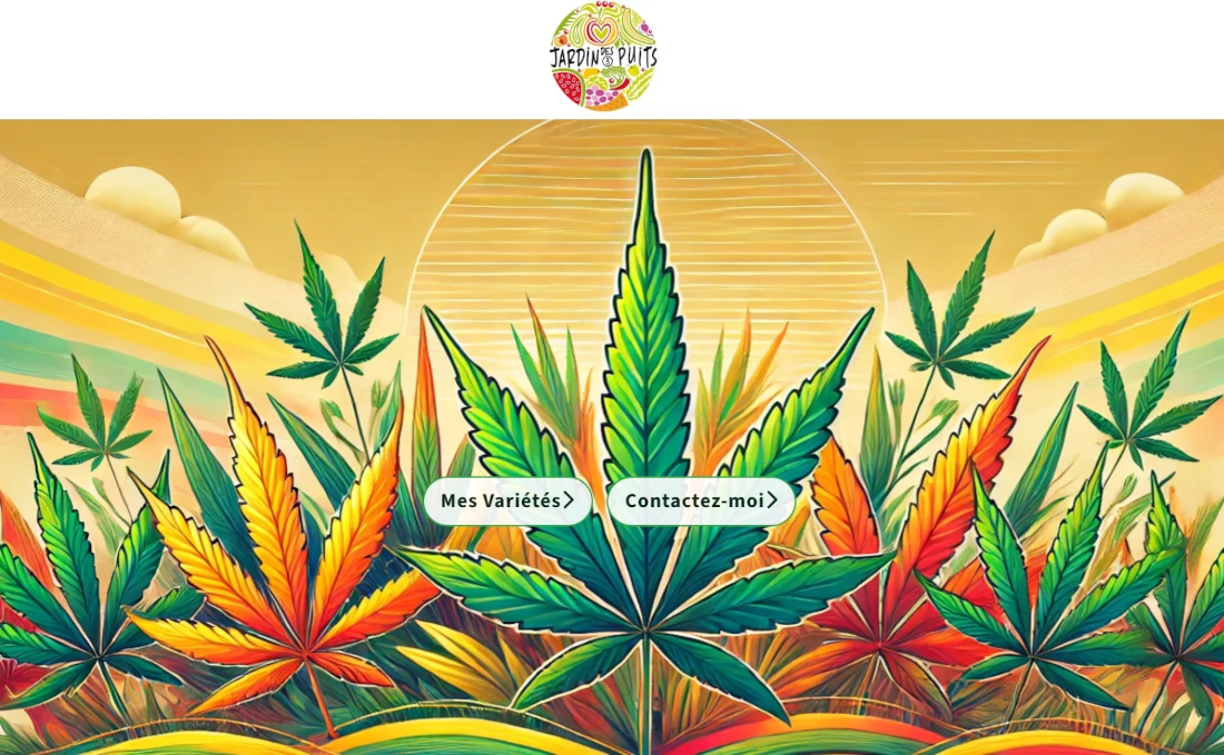 Aperçu du site jardin des 3 puits en mode clair